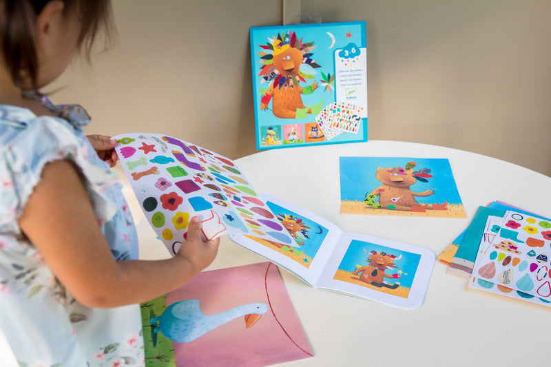 Djeco Create Animal Stickers