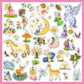 Djeco 160 Metallic Fantasy Stickers