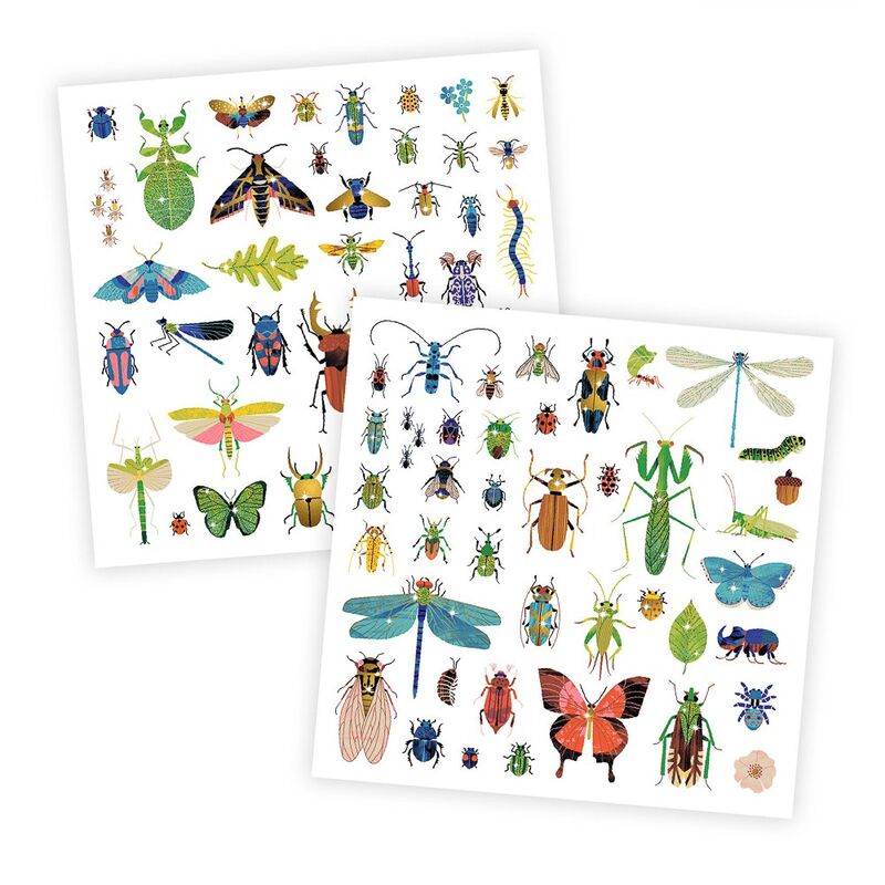 Djeco 160 Microcosms Metallic Stickers