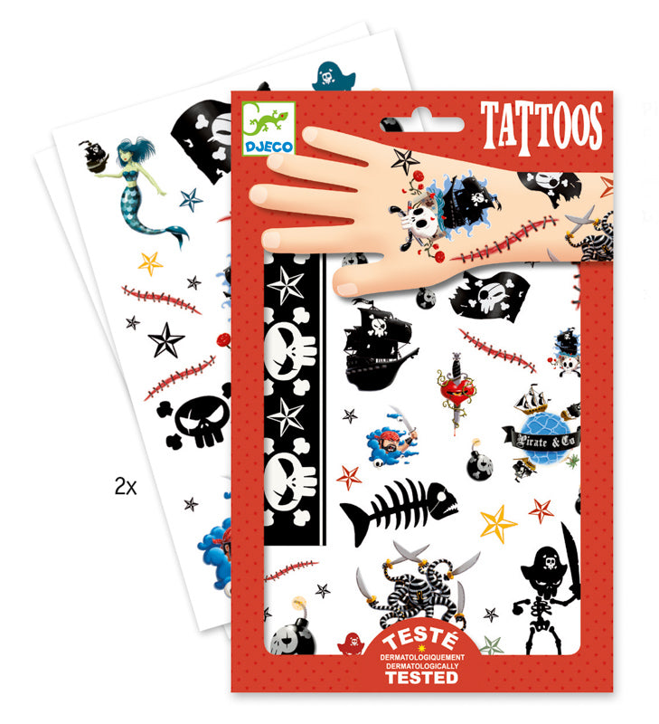 Djeco 50+ Pirates Tattoos
