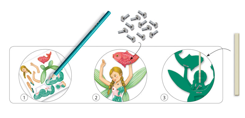 Djeco Fairies Paper Puppets