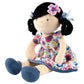 Bonikka Lilac Flower Kid Doll with Black Hair