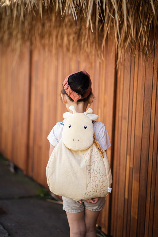 Giraffe Safari Animal Organic Backpack