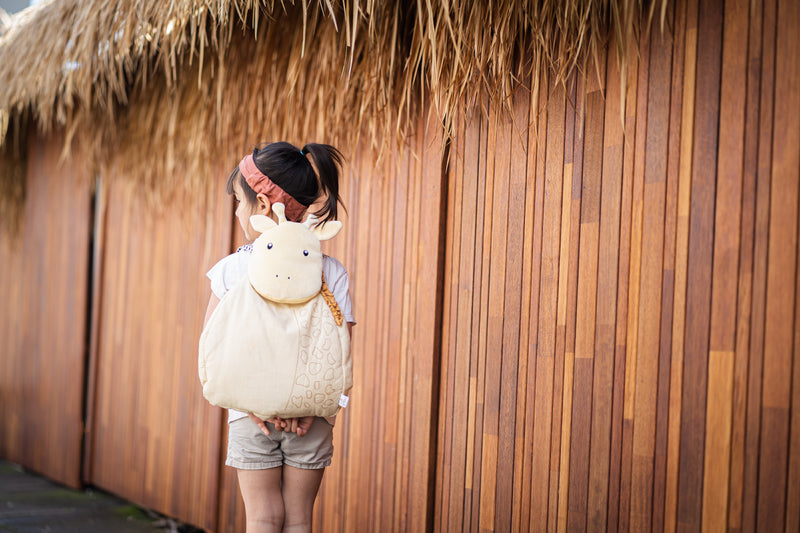 Giraffe Safari Animal Organic Backpack