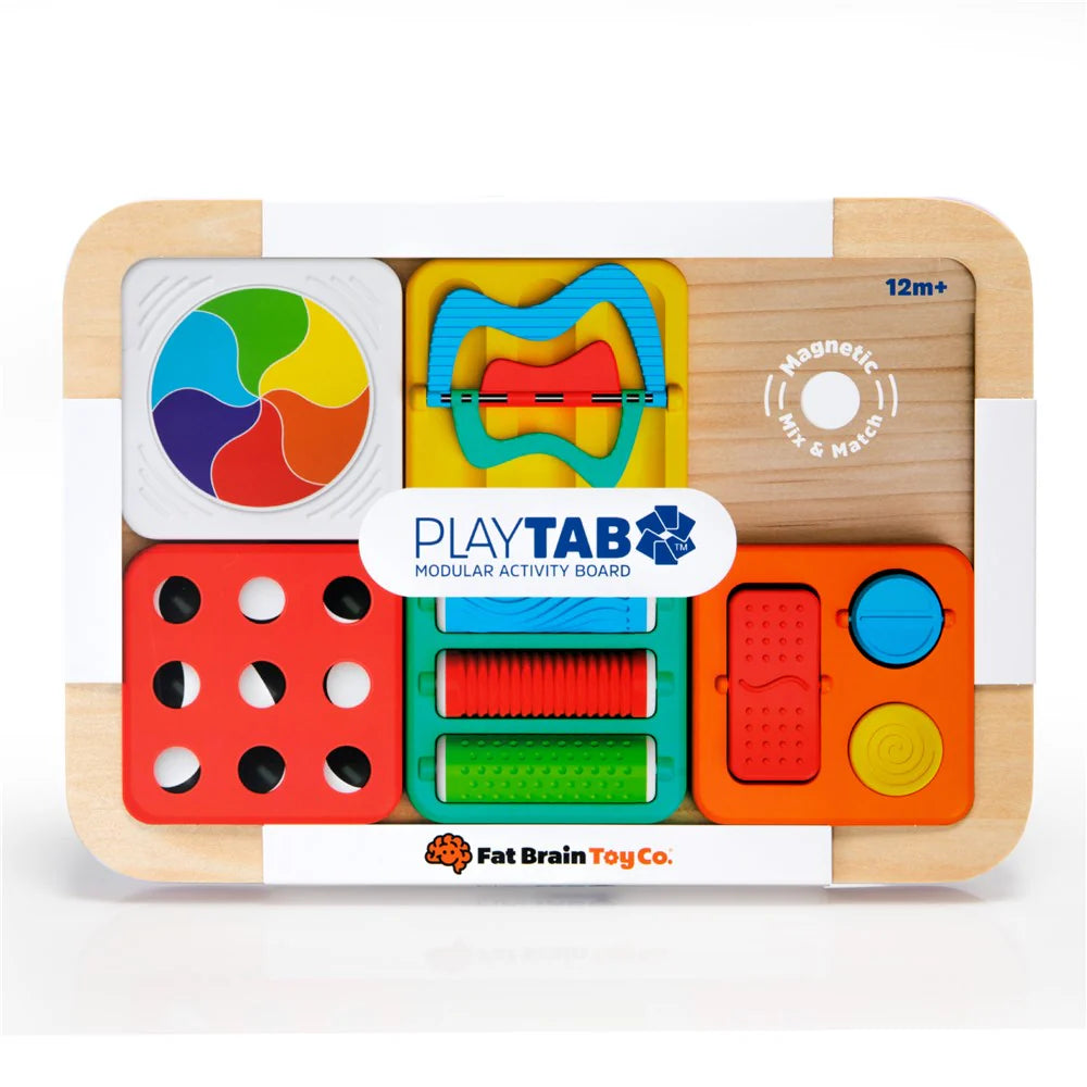 Fat Brain - PlayTab Sensory Set 1 (Flipper, Number Dial, Maze Tile)