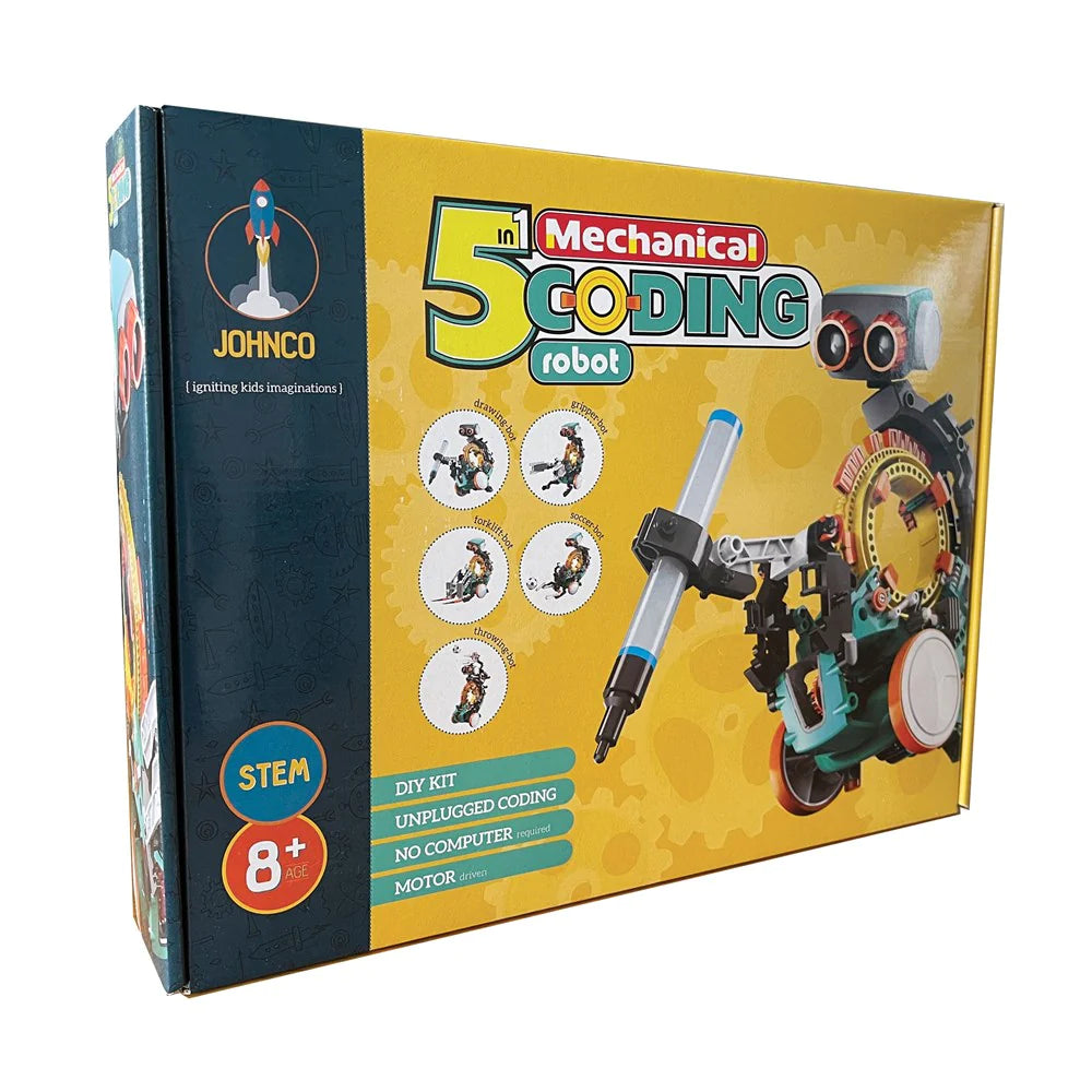 Johnco - 5 in 1 Mechnical Coding Robot