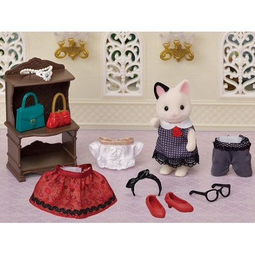 Sylvanian Families Fashion Play Set Town Girl Series Tuxedo Cat