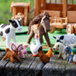 Tara Treasures - Felt Farm Animals Toys Set - Set of 10 Toys
