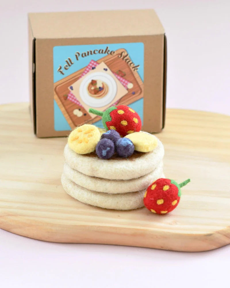 Tara Treasures - Felt Pancake Stack Play Food Set