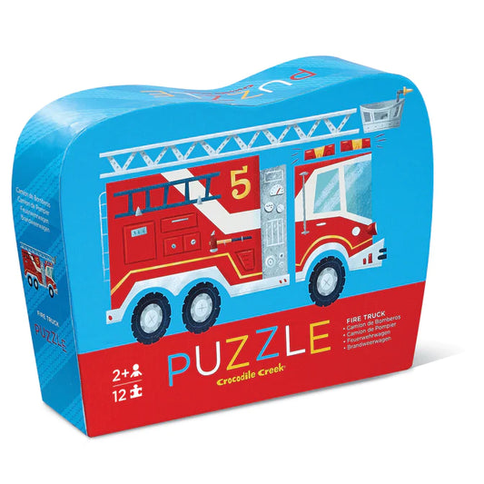 Crocodile Creek - Mini Puzzle - Fire Truck 12pc