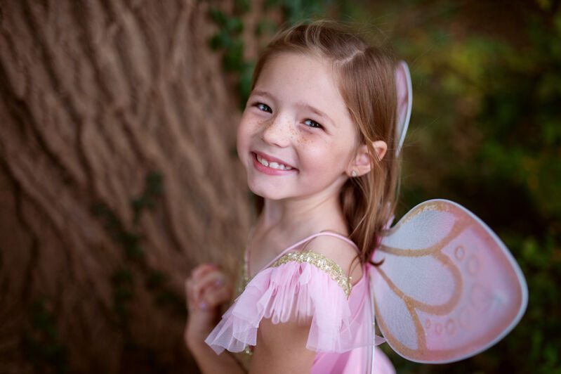 Great Pretenders - Gold Sequins Butterfly Dress & Wings
