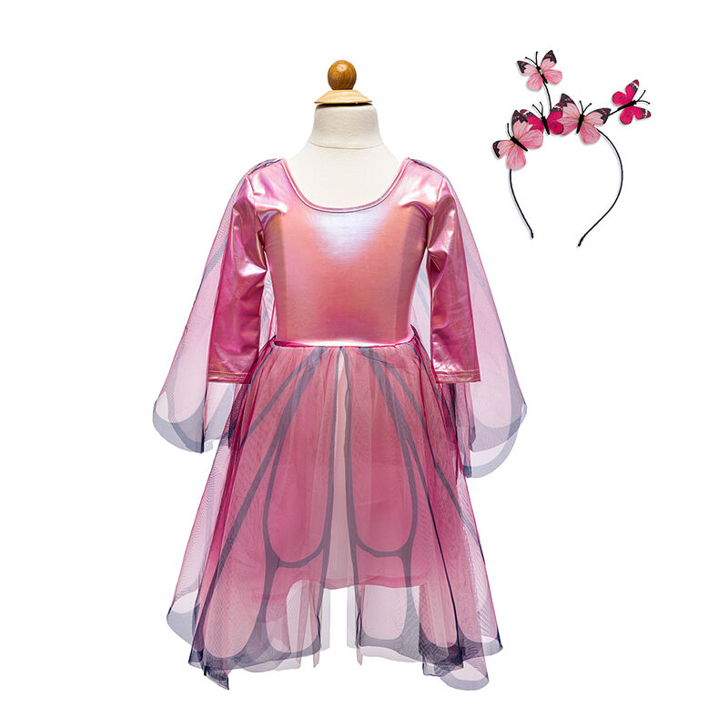Great Pretenders - Pink Butterfly Twirl Dress with Wings