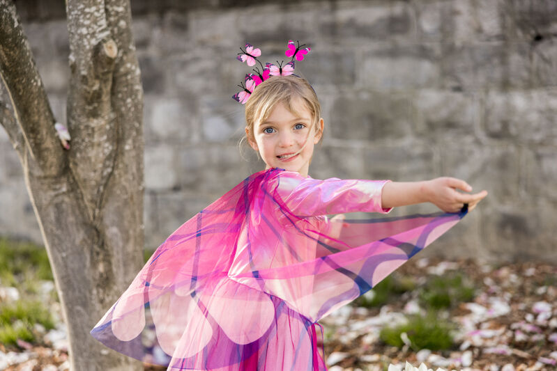 Great Pretenders - Pink Butterfly Twirl Dress with Wings