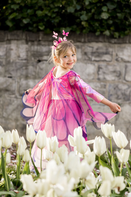 Great Pretenders - Pink Butterfly Twirl Dress with Wings