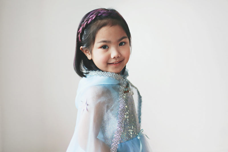 Great Pretenders - Blue & Silver Snow Queen Cape