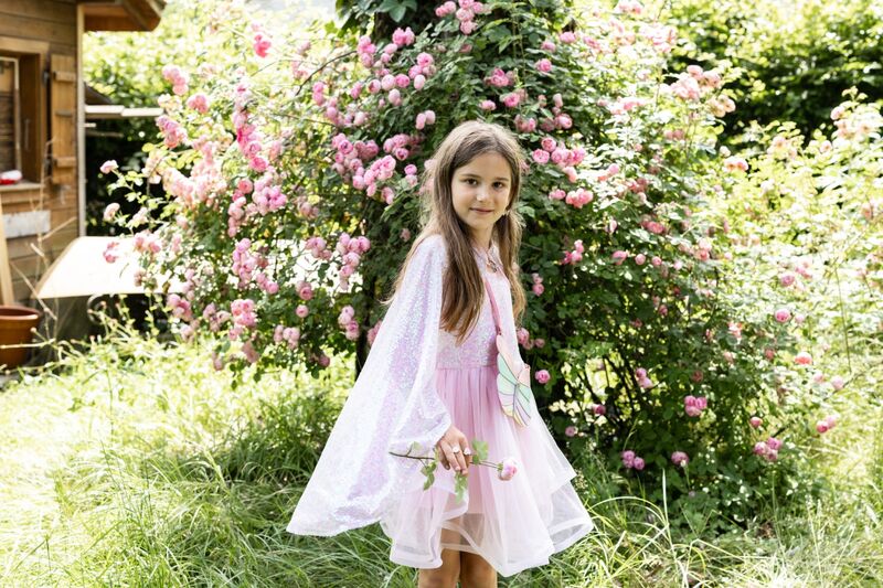 Great Pretenders - Pink Sequins Twirl Cape