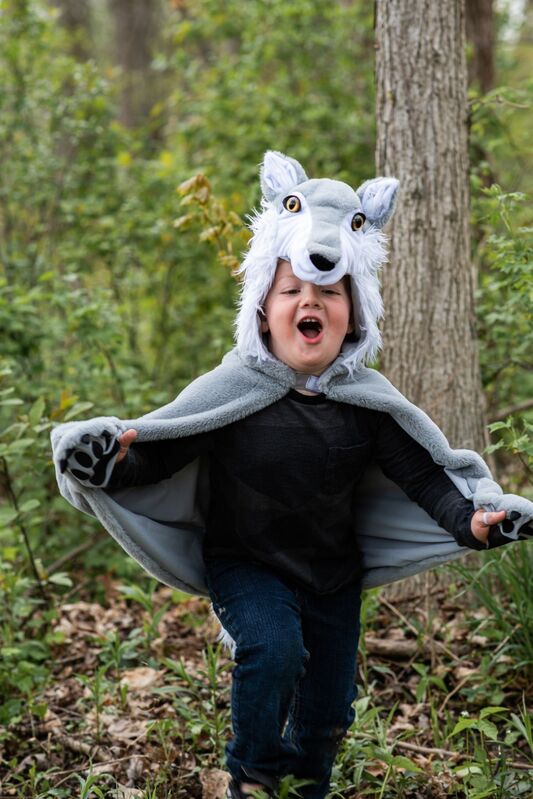 Great Pretenders - Woodland Storybook Wolf Cape