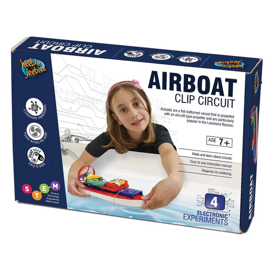 Heebie Jeebies Clip Circuit Small Airboat Electronic Boat Kit