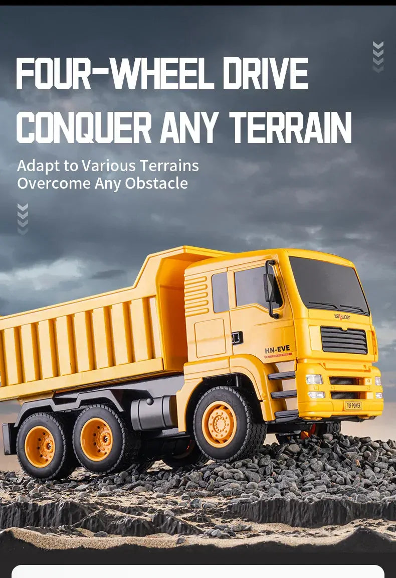 Huina 1/18 6CH Remote Control Dump Truck