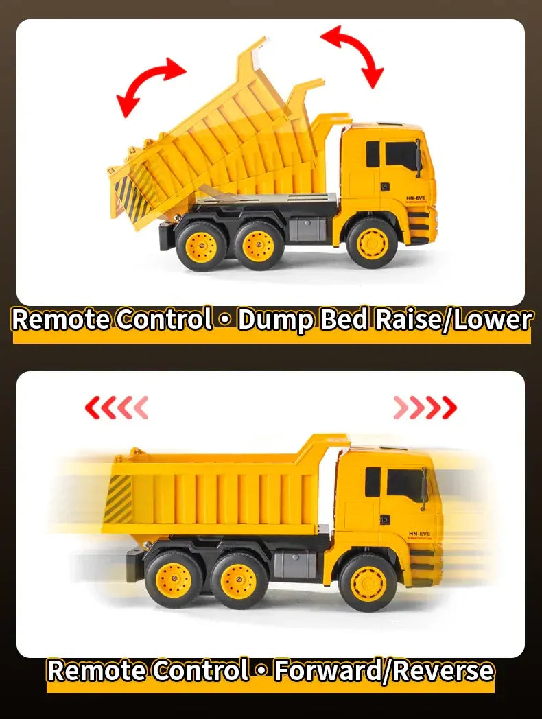 Huina 1/18 6CH Remote Control Dump Truck