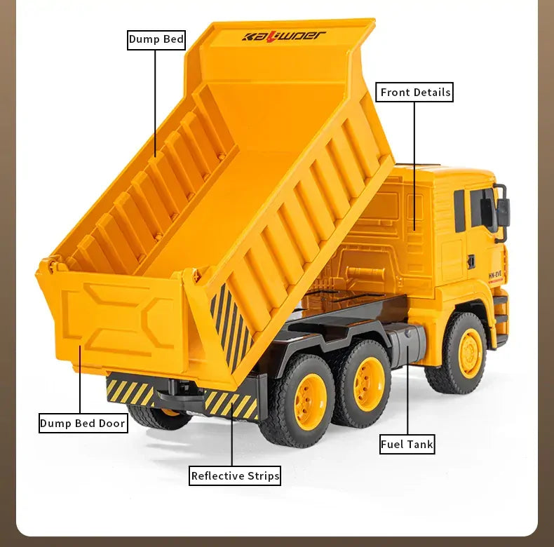 Huina 1/18 6CH Remote Control Dump Truck
