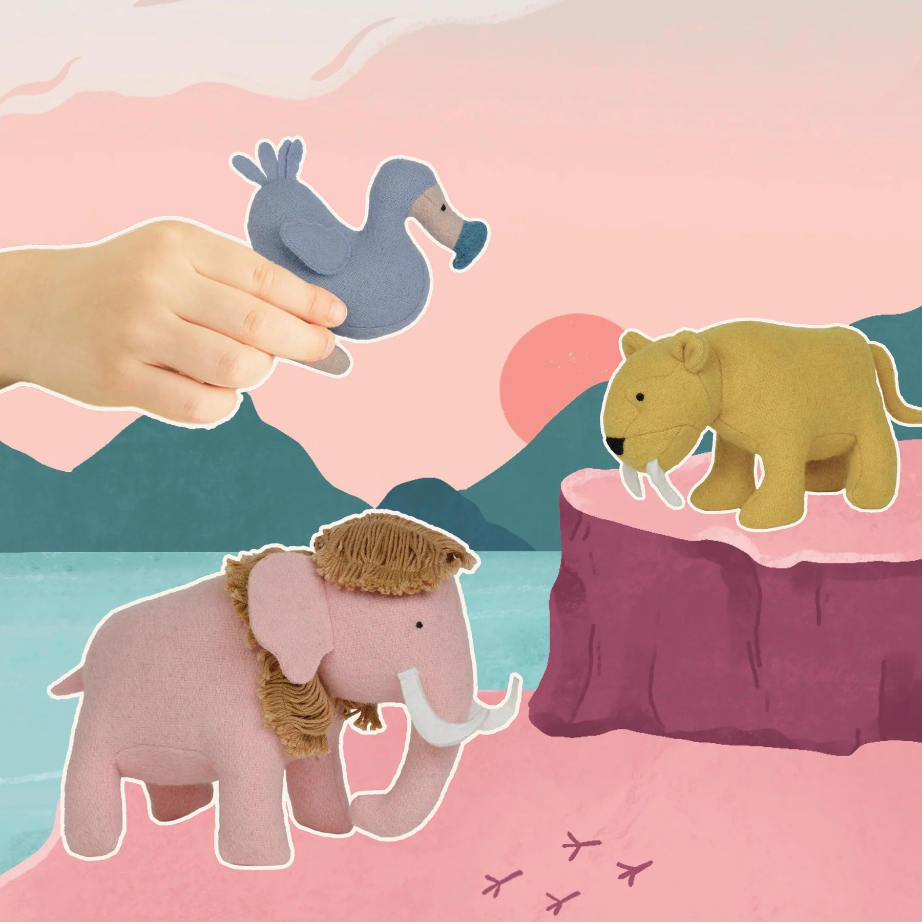 Olli Ella - Holdie Set - Extinct Animals