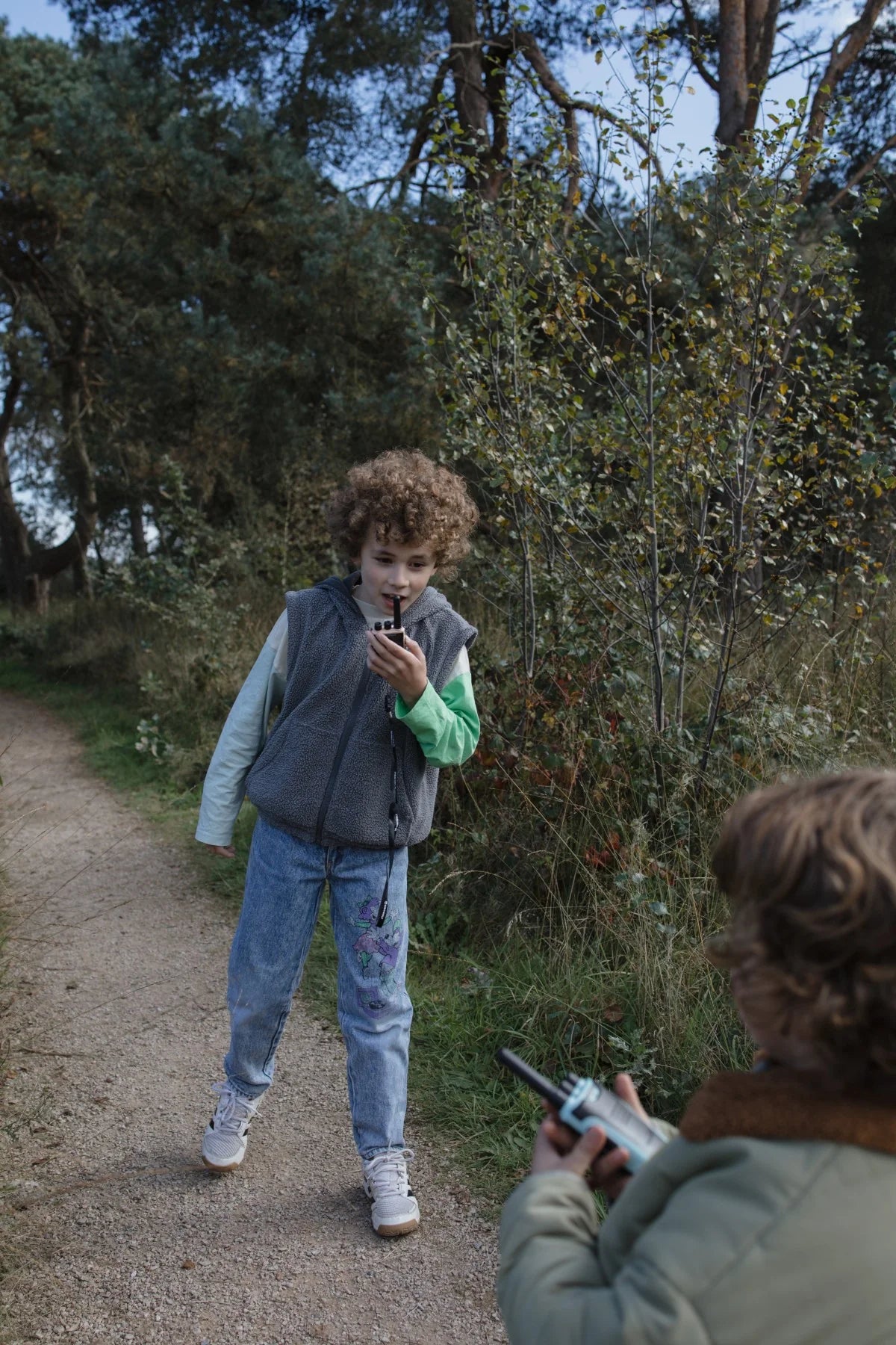 Kidytalk - Long Range Walkie Talkie | Natural & Cyan