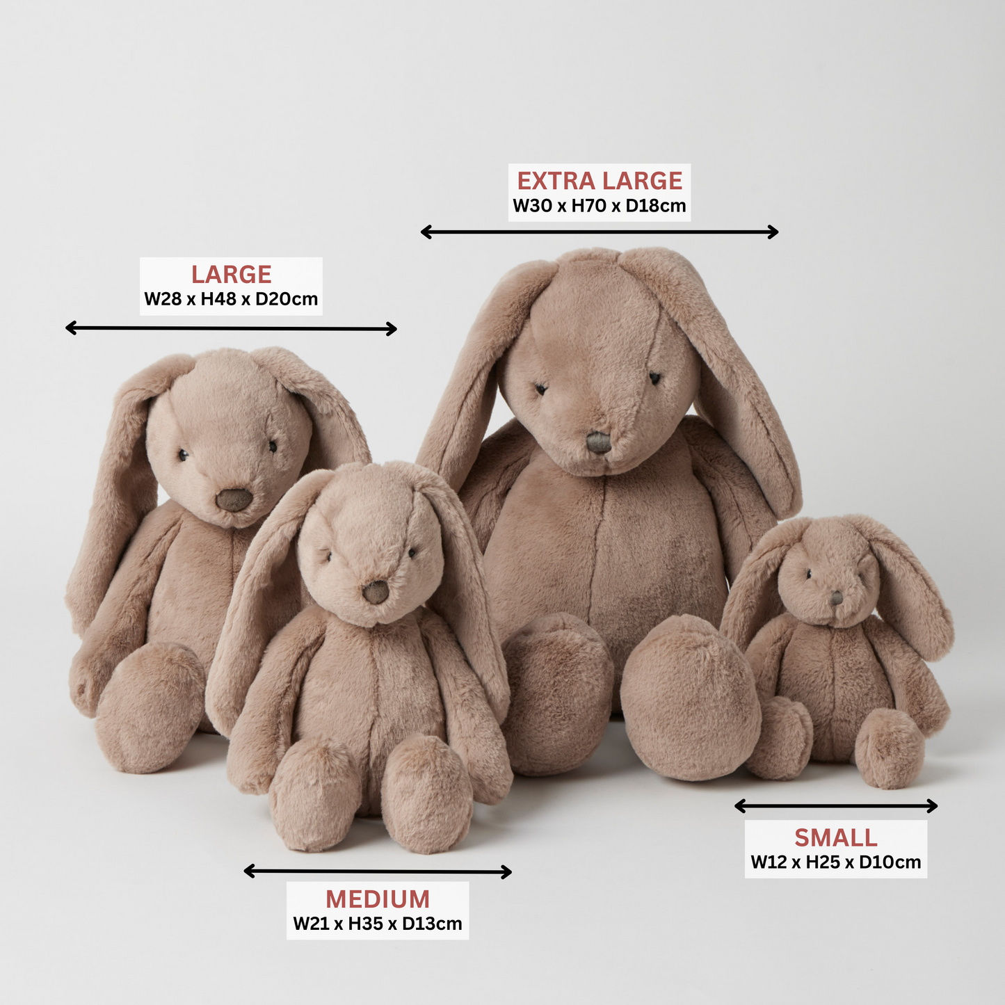 Jiggle & Giggle - Taupe Bunny Large