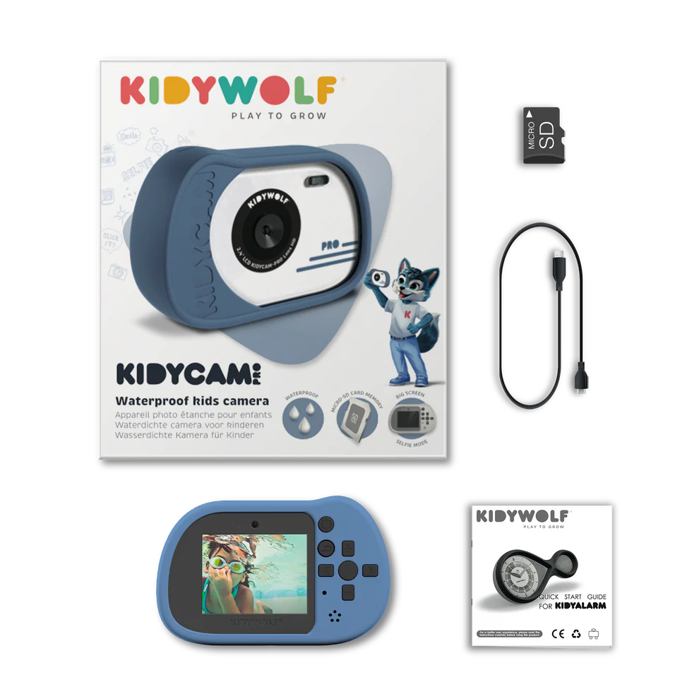 Kidywolf - Kidycam Waterproof Kids Camera | Blue