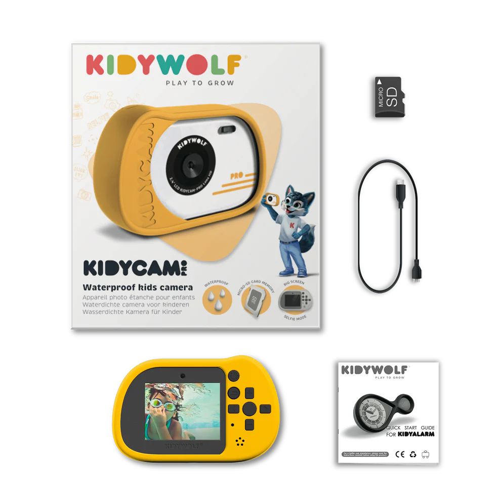 Kidywolf - Kidycam Waterproof Kids Camera | Yellow