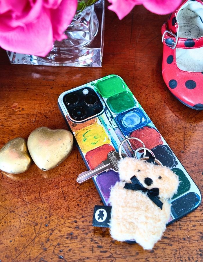 FLATOUT Bear - Key Ring | Milk