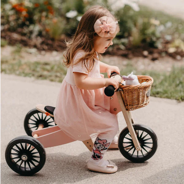 Kinderfeets Tiny Tot 2 in 1 Plus Trike Rose