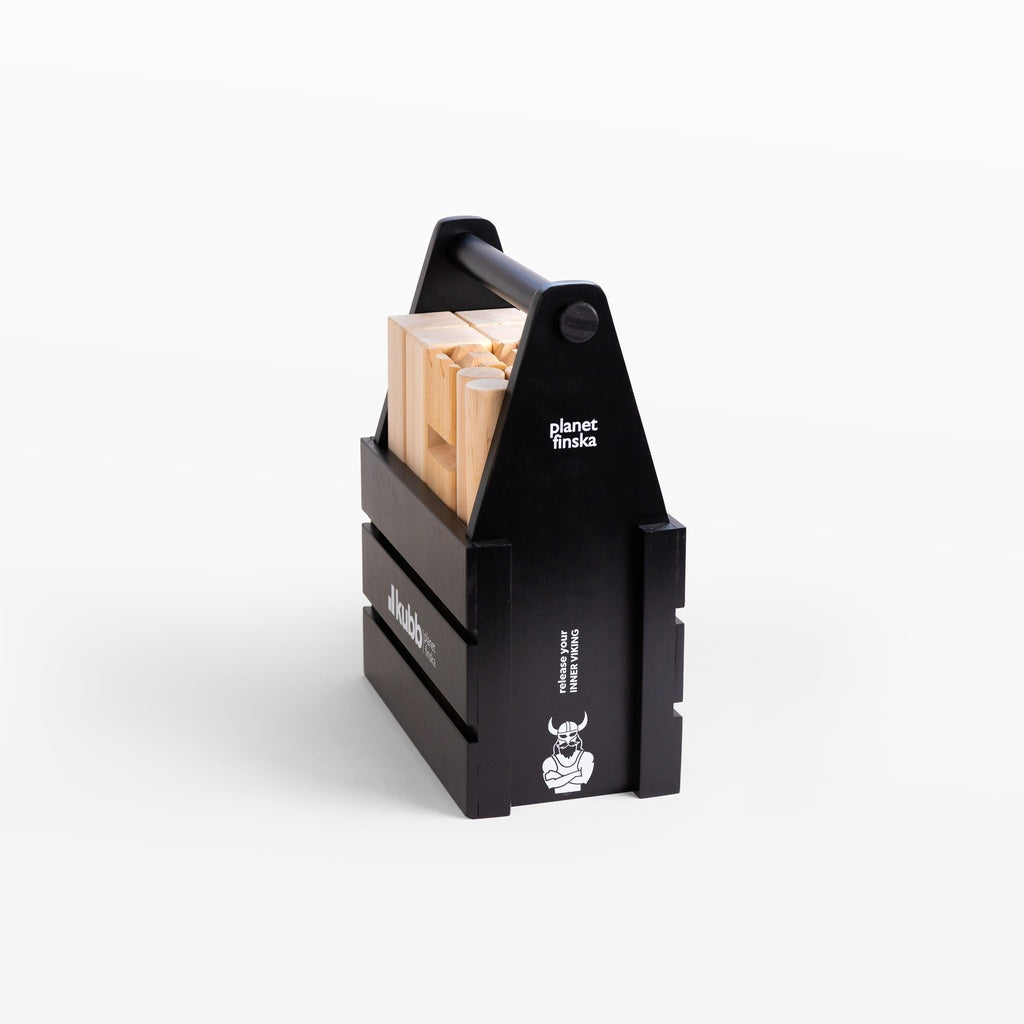 Planet Finska: Kubb Original - Viking Chess Charcoal Black