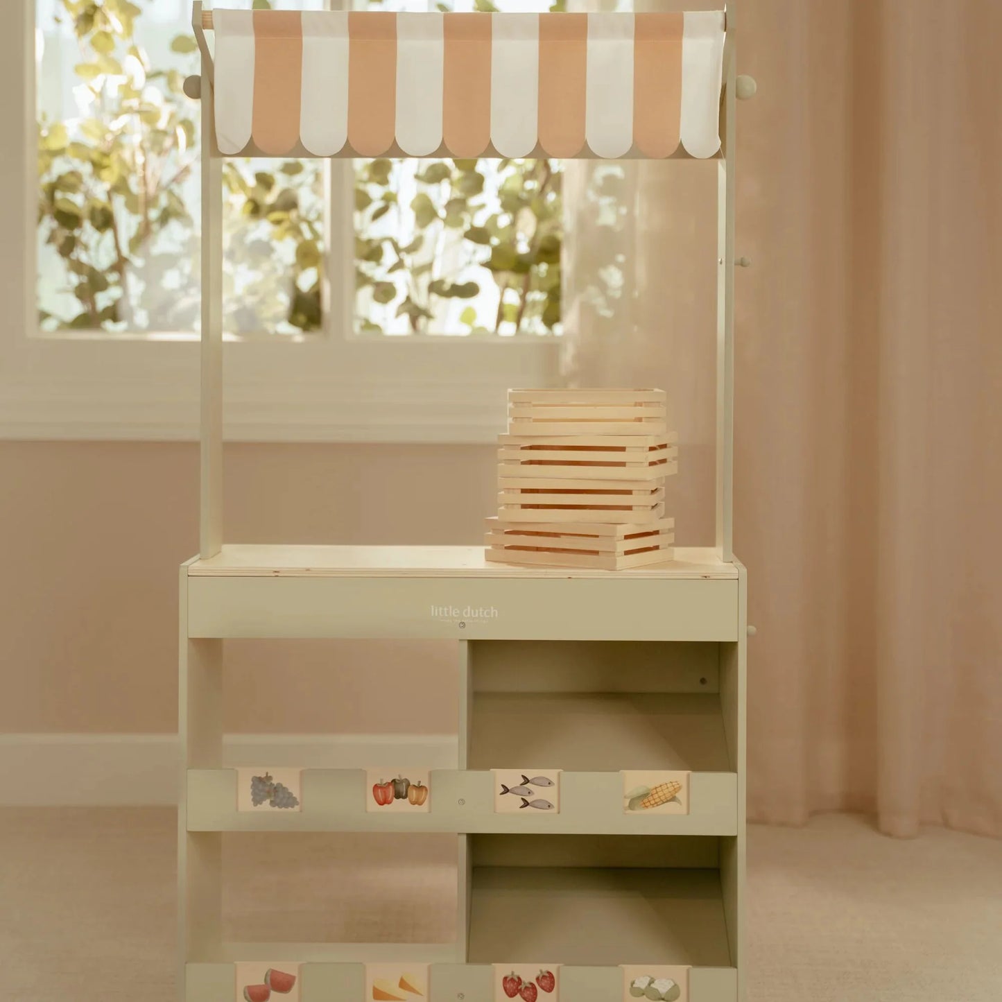 Little Dutch - Wooden Play Market Stall