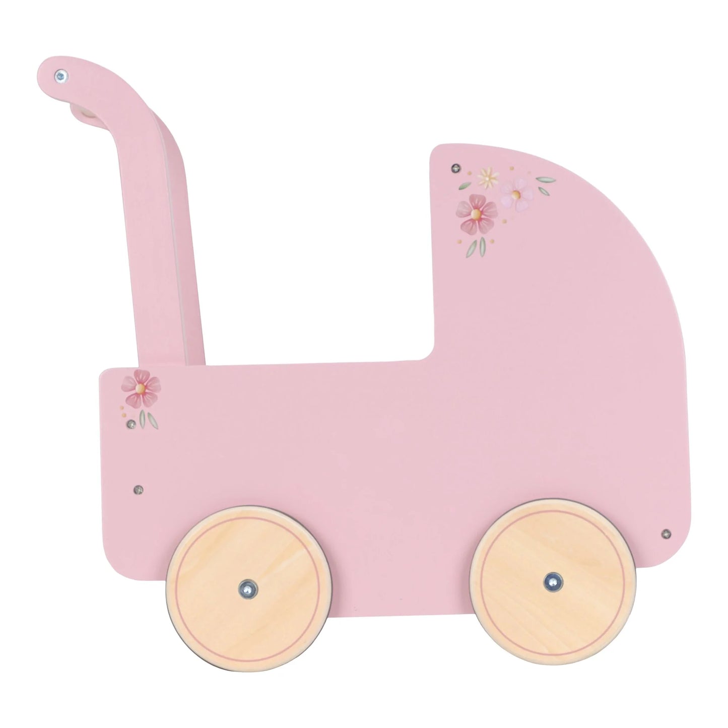 Little Dutch - Wooden Doll Pram | Pink