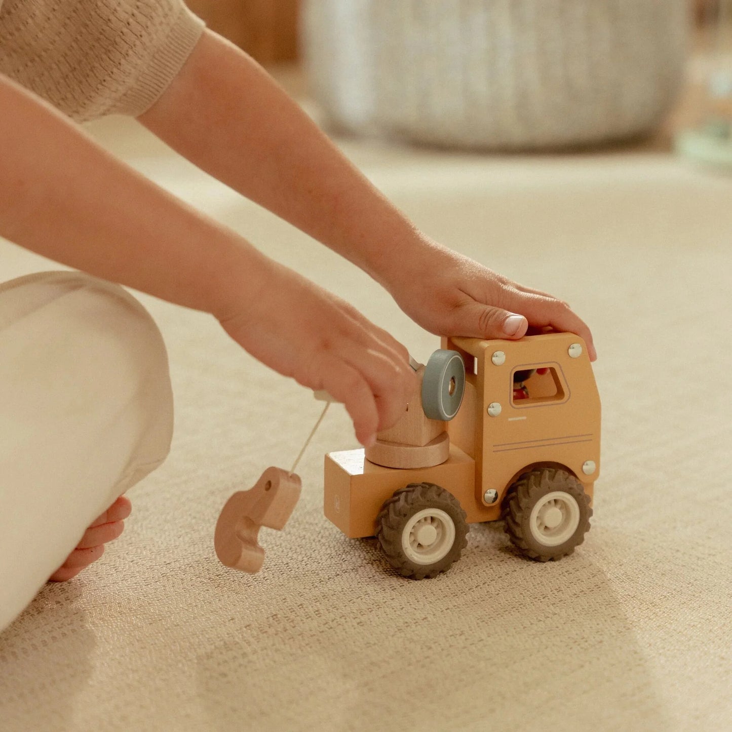 Little Dutch - Wooden Crane Truck