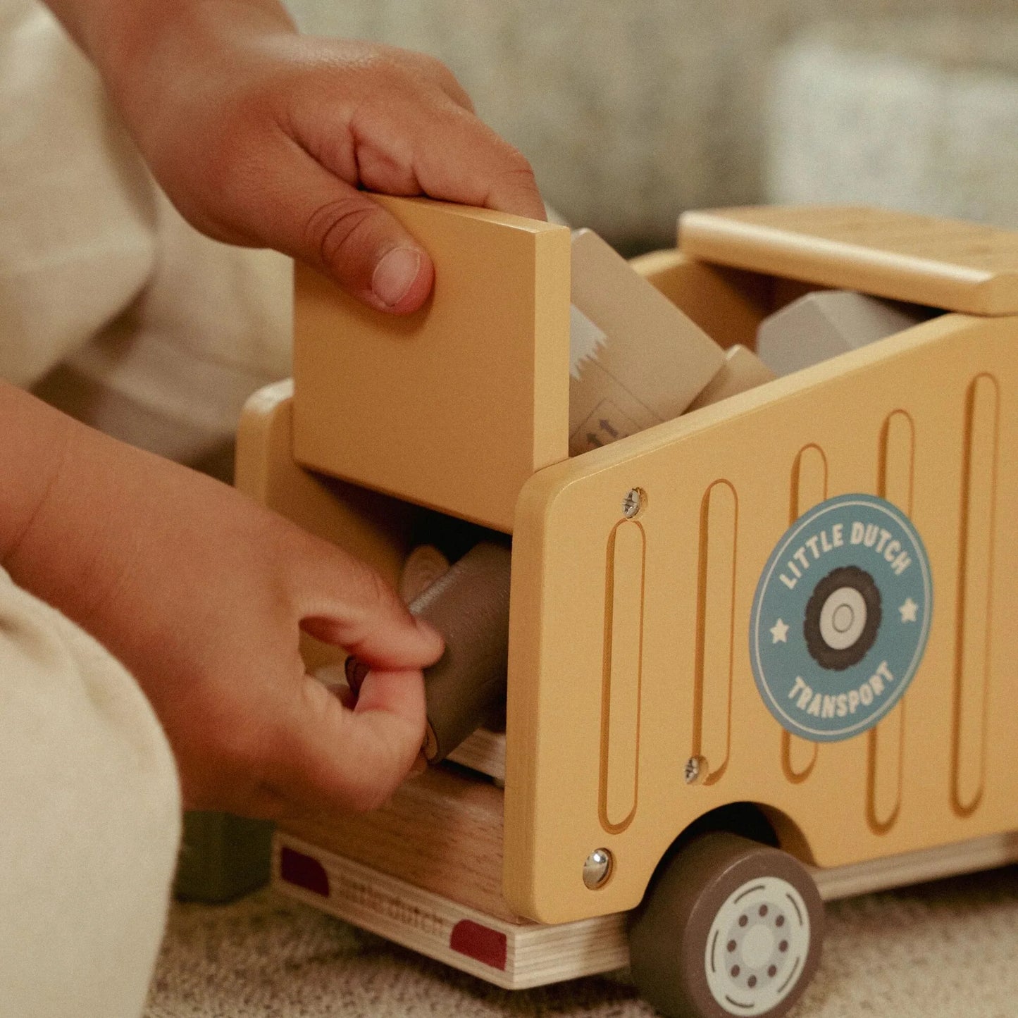 Little Dutch - Wooden Garbage Truck