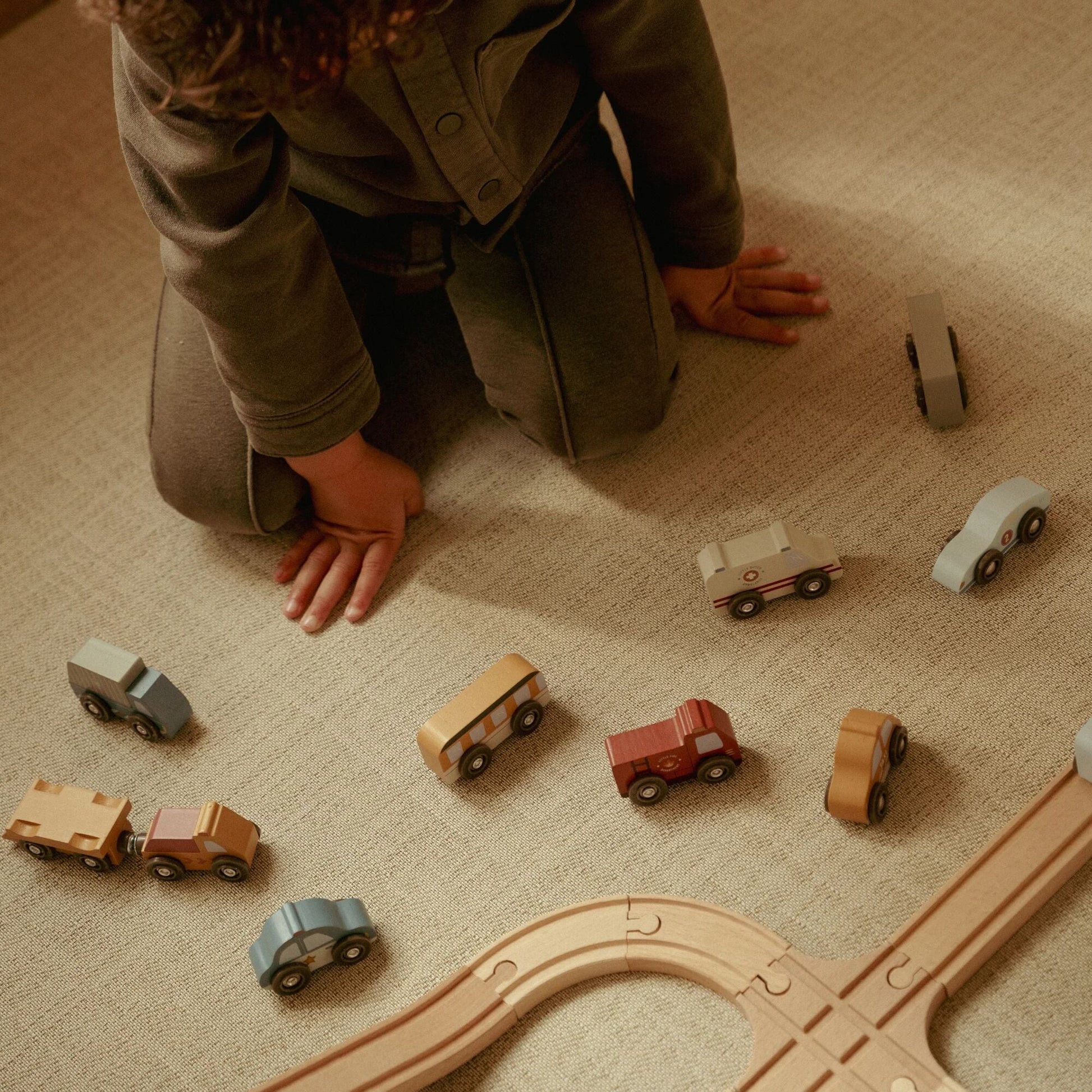 Little Dutch - Wooden Vehicle Set