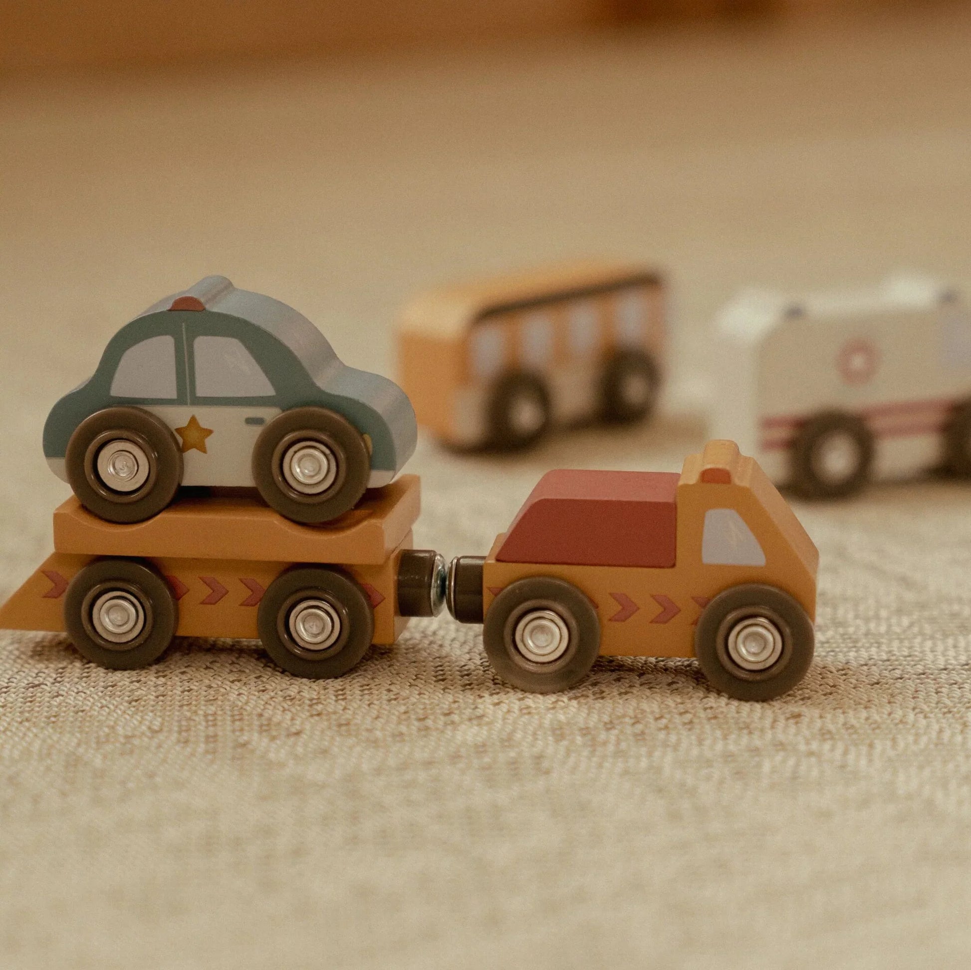 Little Dutch - Wooden Vehicle Set