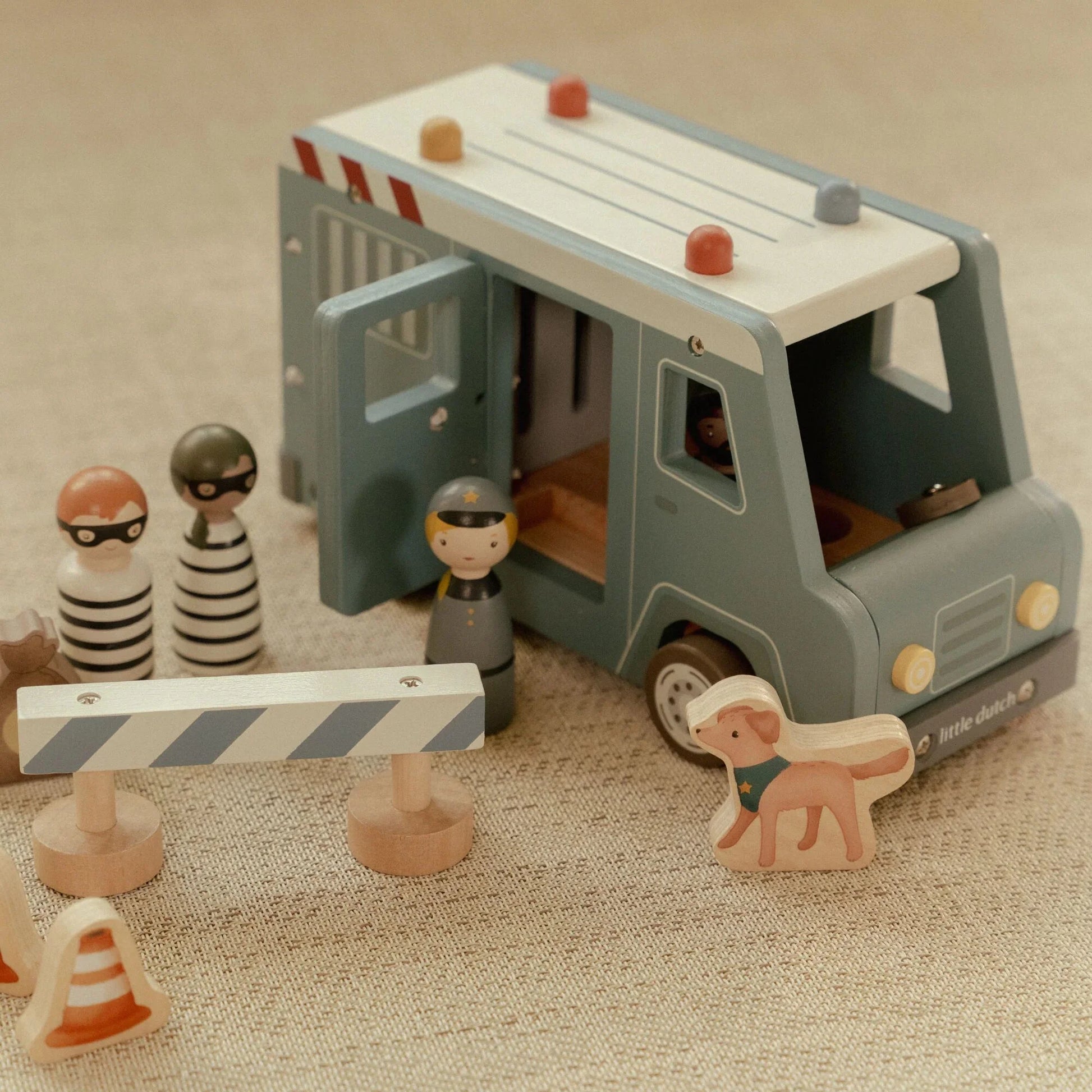 Little Dutch - Wooden Police Van