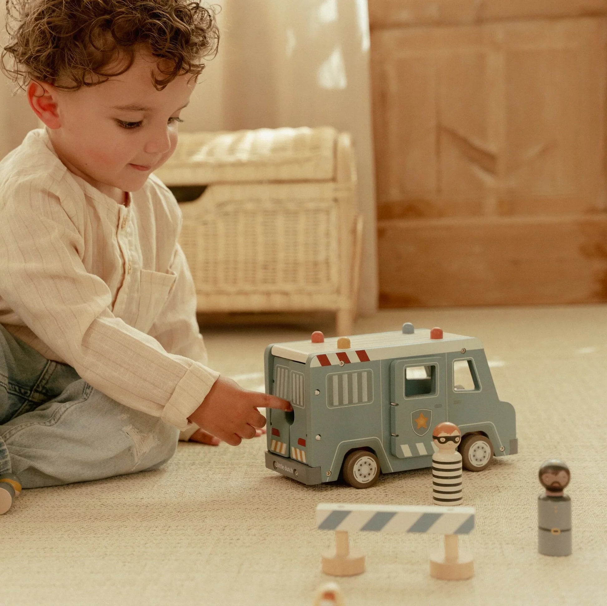 Little Dutch - Wooden Police Van