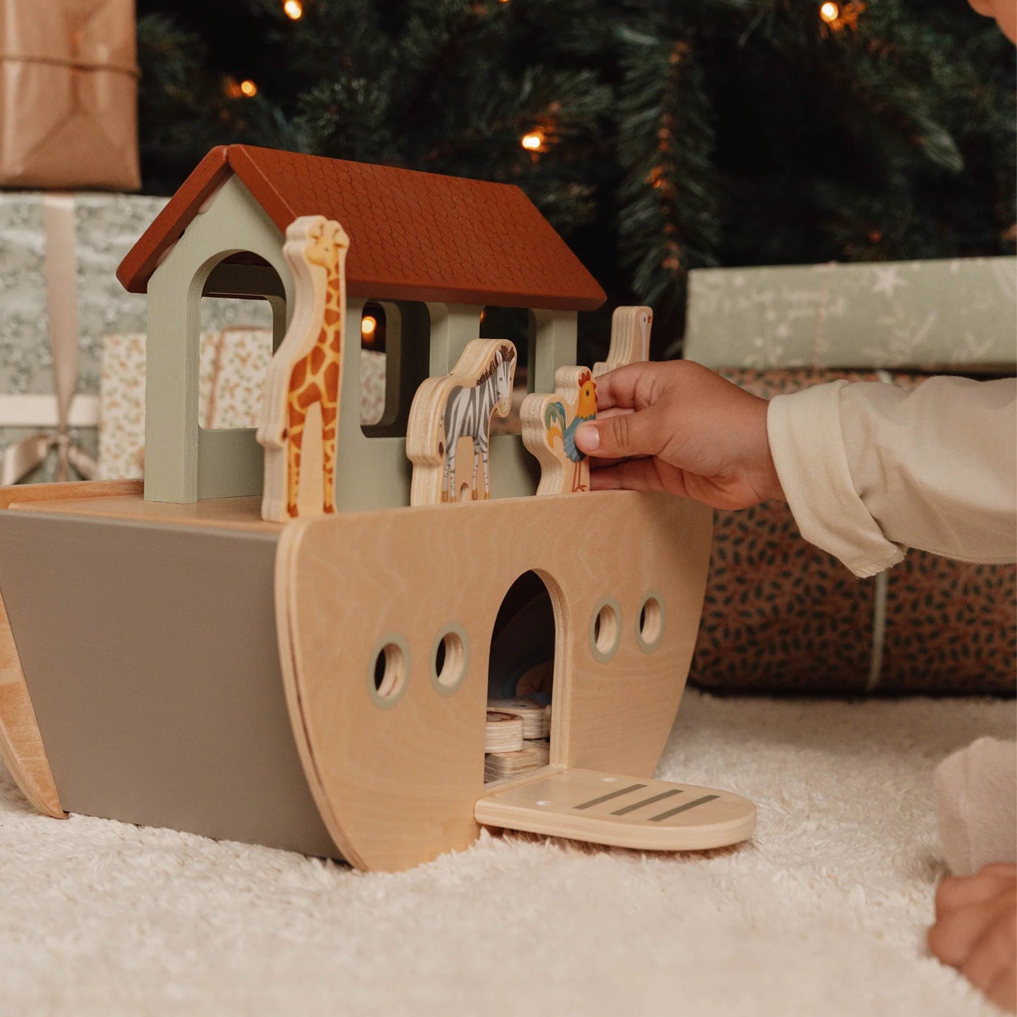 Little Dutch - Wooden Noah's Ark Playset