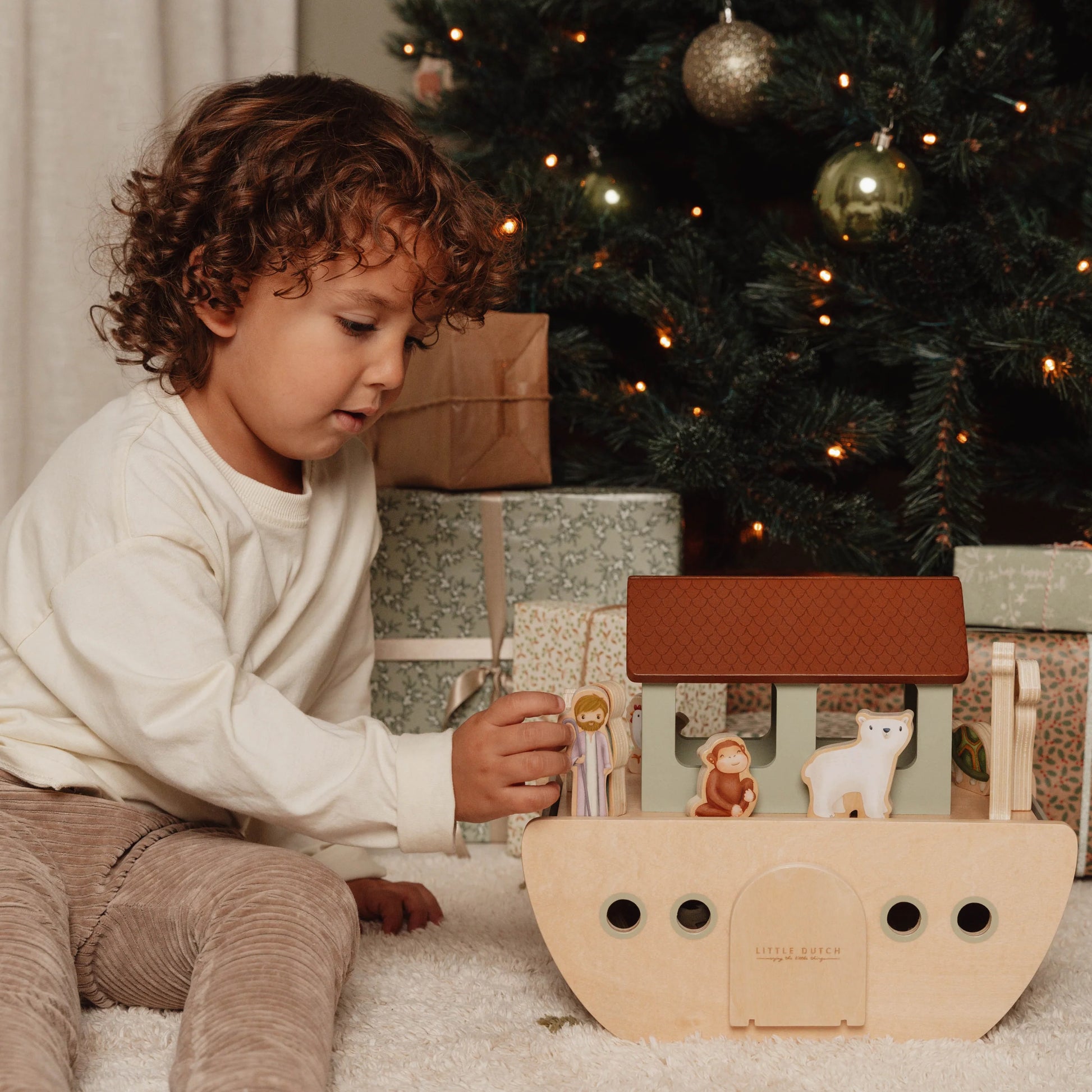 Little Dutch - Wooden Noah's Ark Playset
