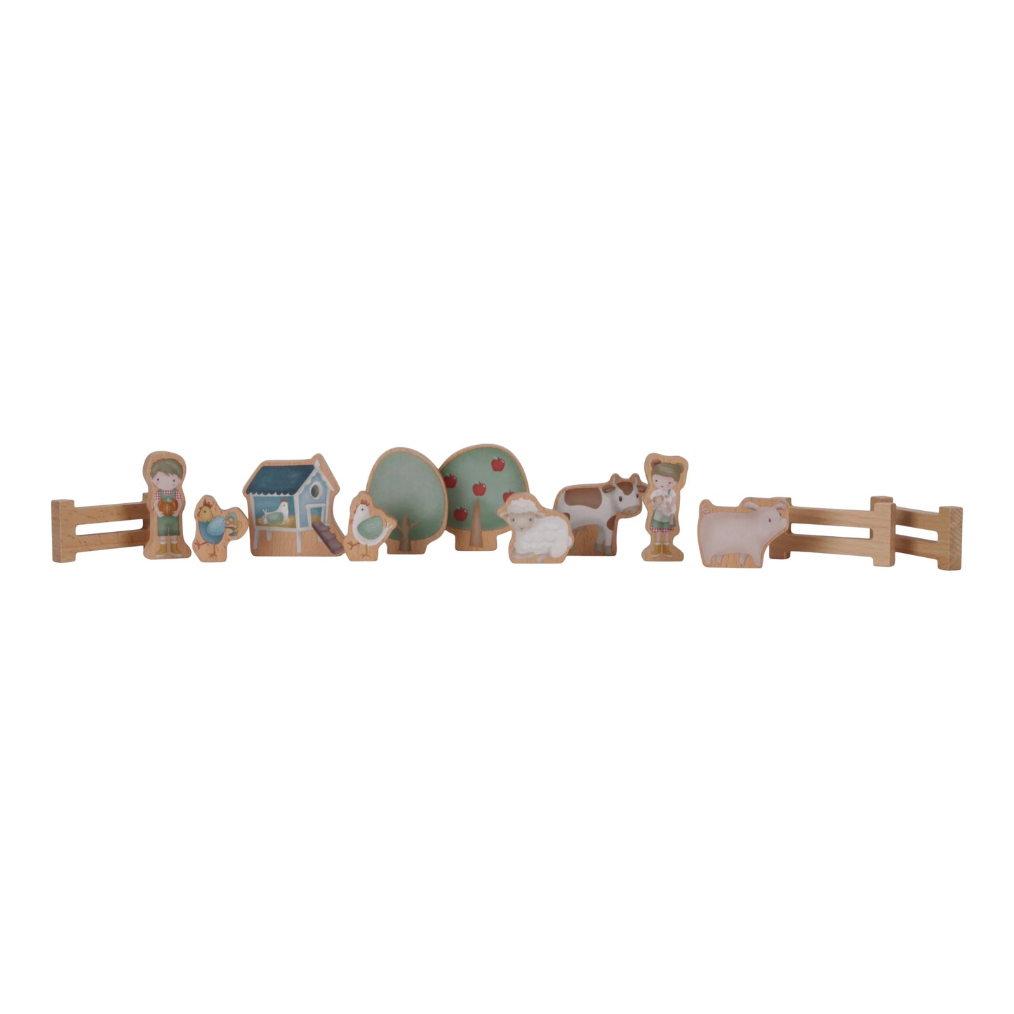 Little Dutch - Little Farm | Wooden Train Track Set