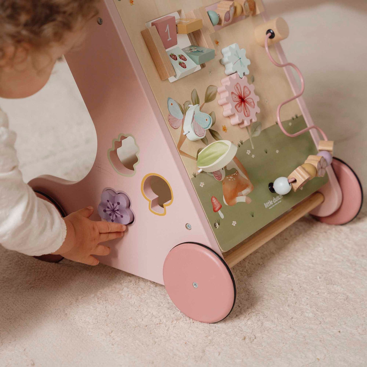 Little Dutch - Fairy Garden | Wooden Multi-Activity Walker