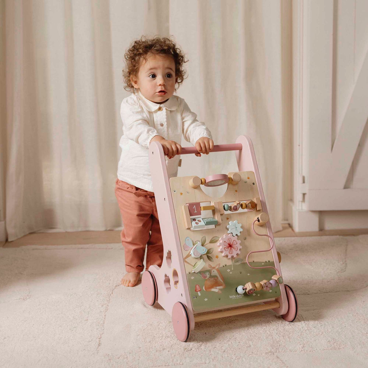 Little Dutch - Fairy Garden | Wooden Multi-Activity Walker