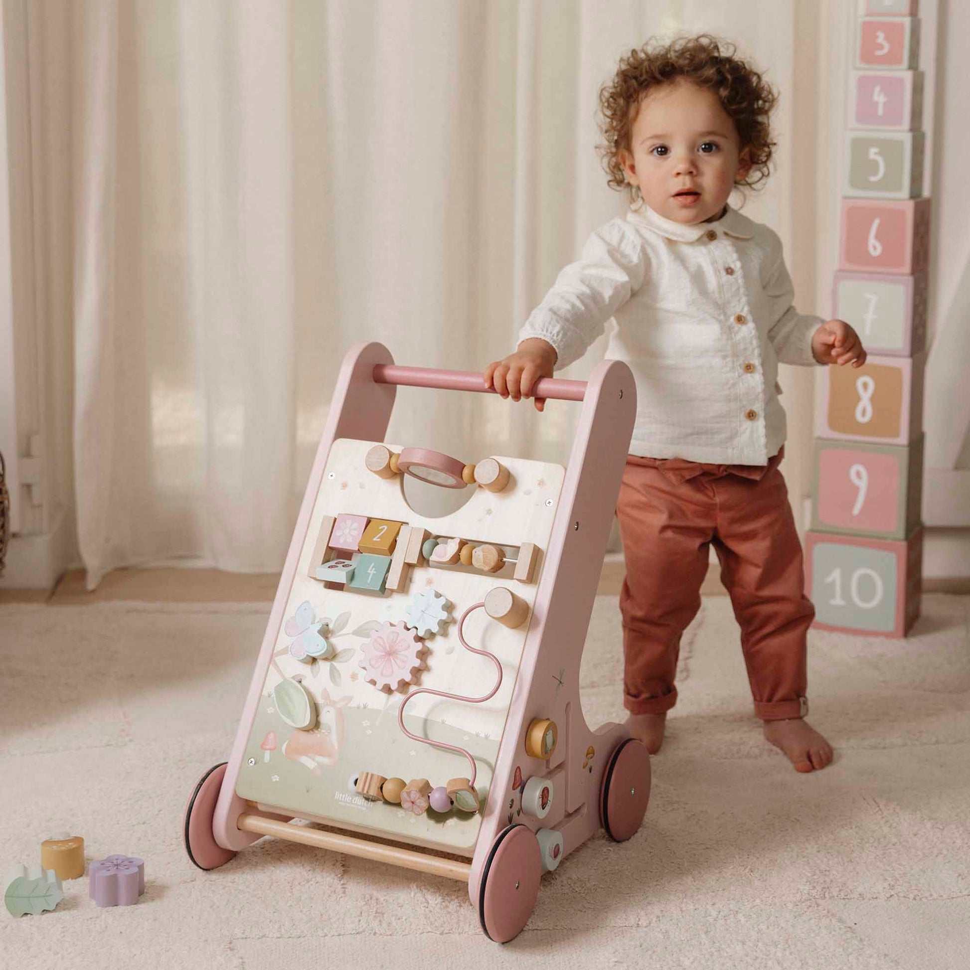 Little Dutch - Fairy Garden | Wooden Multi-Activity Walker