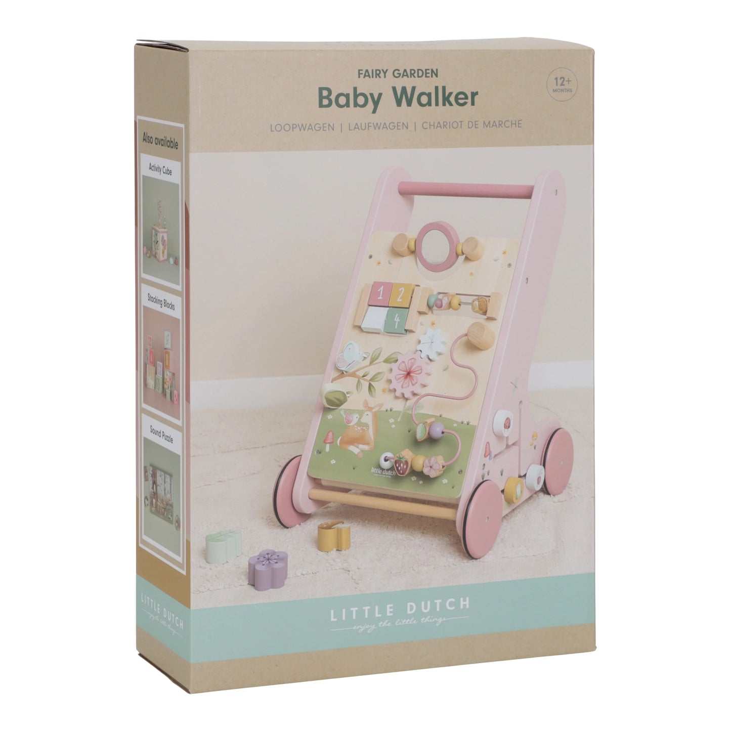 Little Dutch - Fairy Garden | Wooden Multi-Activity Walker