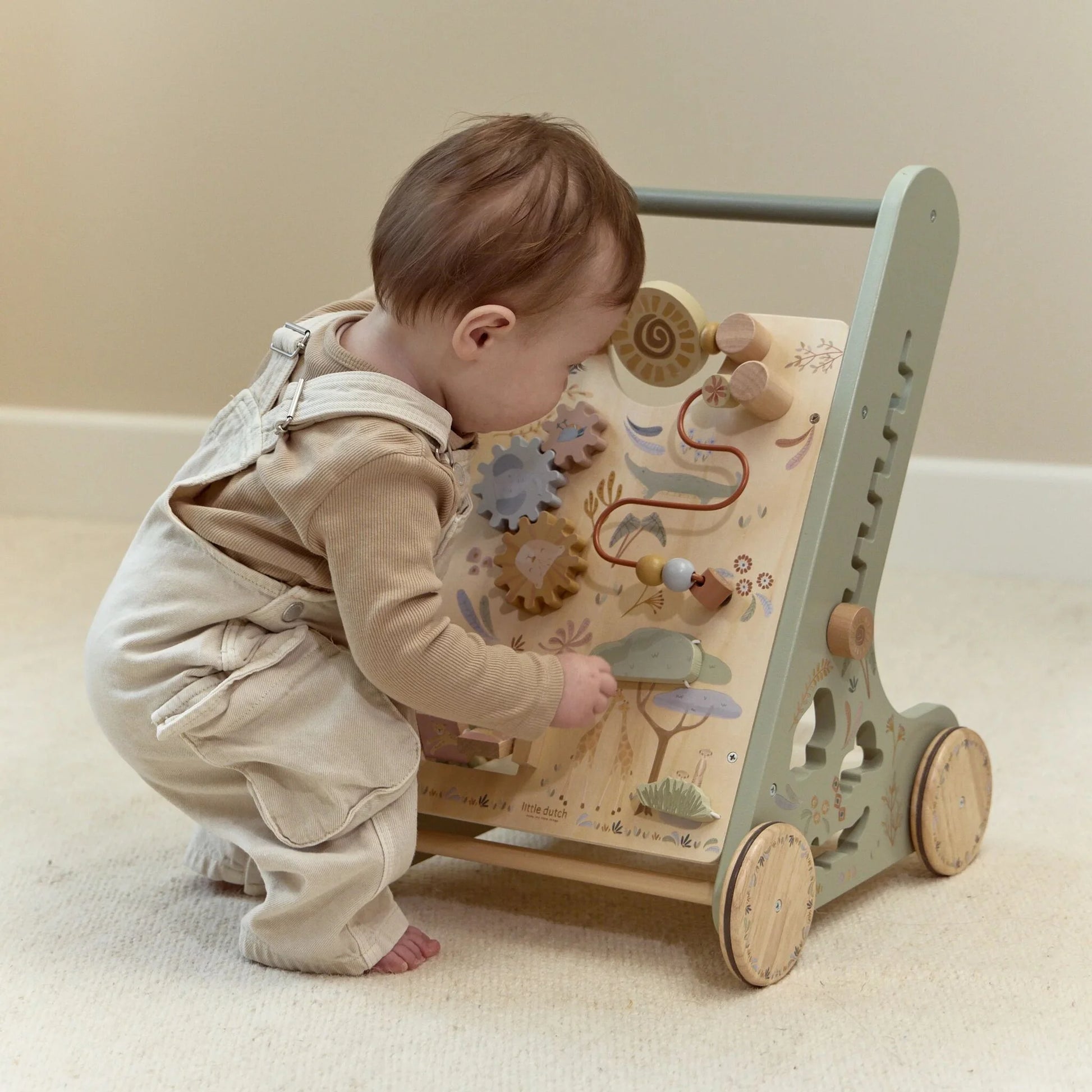 Little Dutch - Safari Friends | Wooden Activity Walker