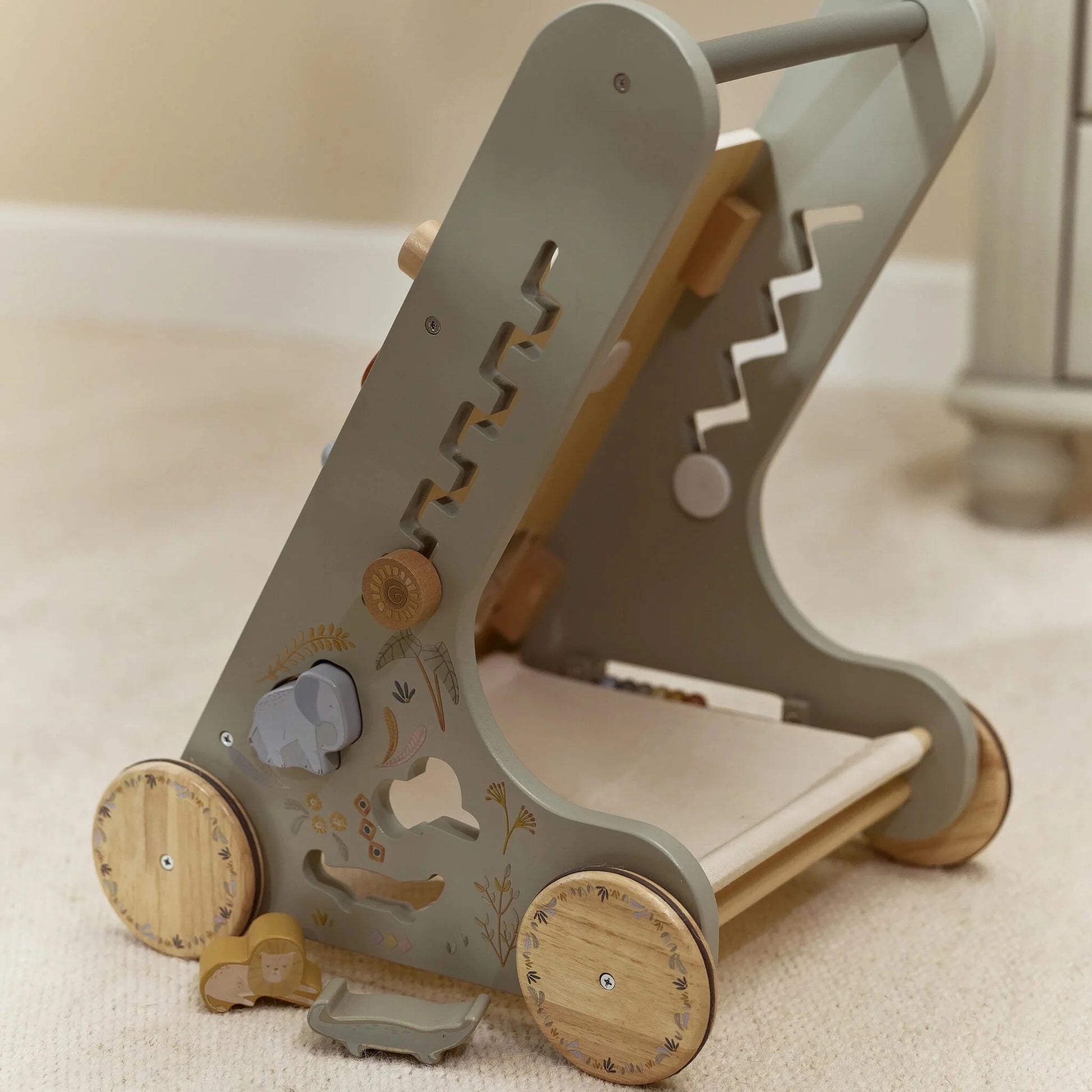 Little Dutch - Safari Friends | Wooden Activity Walker